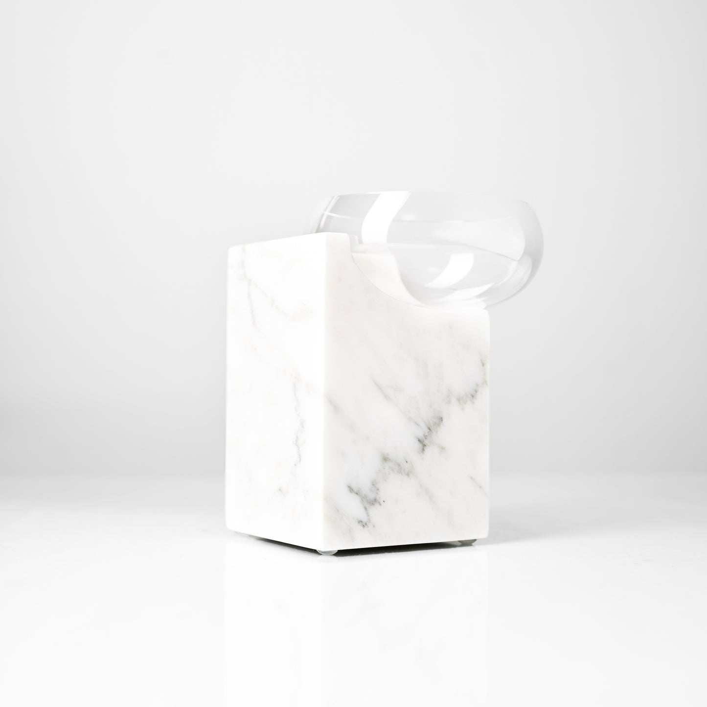 CLIFFHANGER COCKTAIL GLASS - CALACATTA CARRARA