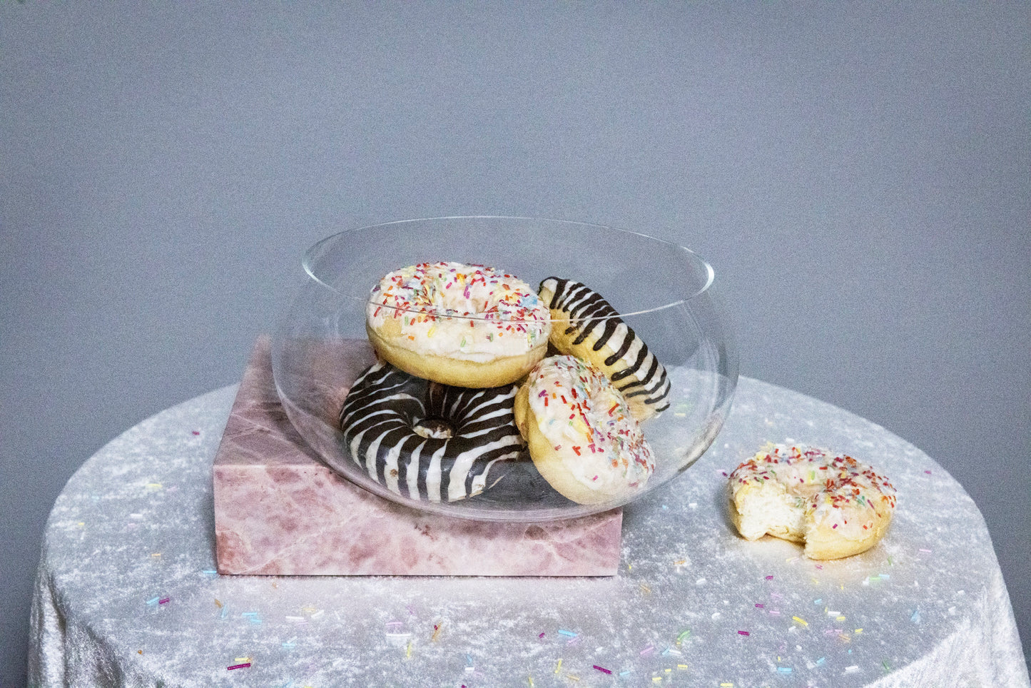CLIFFHANGER BOWL - PINK MARBLE