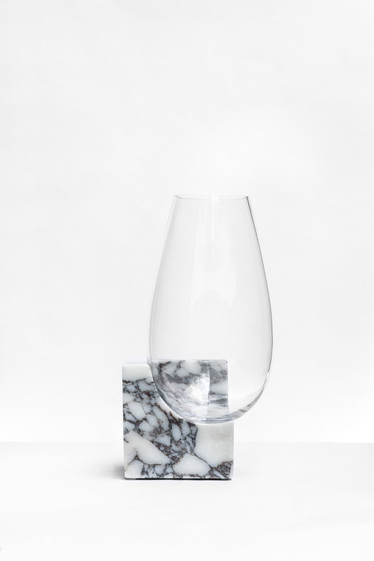 CLIFFHANGER VASE - CALACATTA VIOLA MARBLE