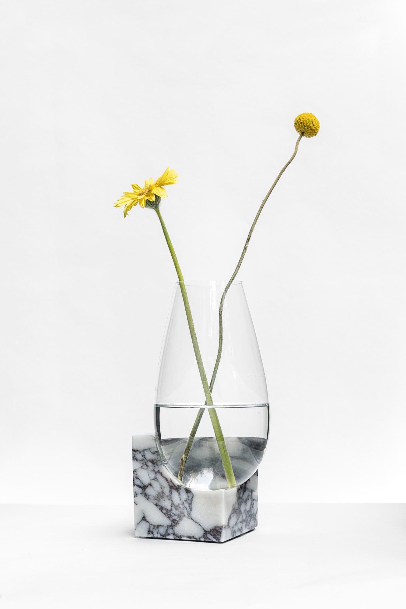 CLIFFHANGER VASE - CALACATTA VIOLA MARBLE