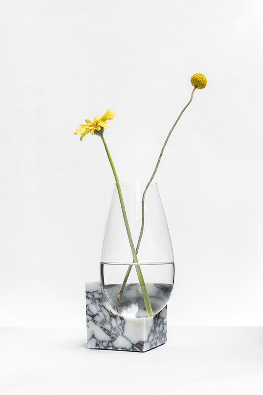 CLIFFHANGER VASE - CALACATTA VIOLA MARBLE