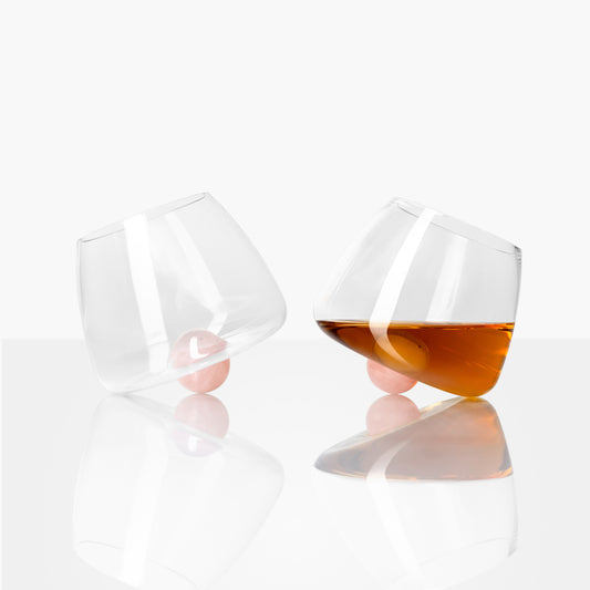 BALLER TUMBLER - ROSE QUARTZ STONE