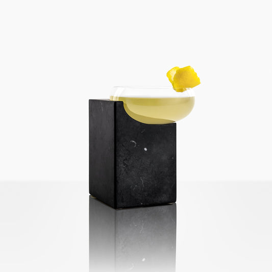 CLIFFHANGER COCKTAIL GLASS - NERO MARQUINA