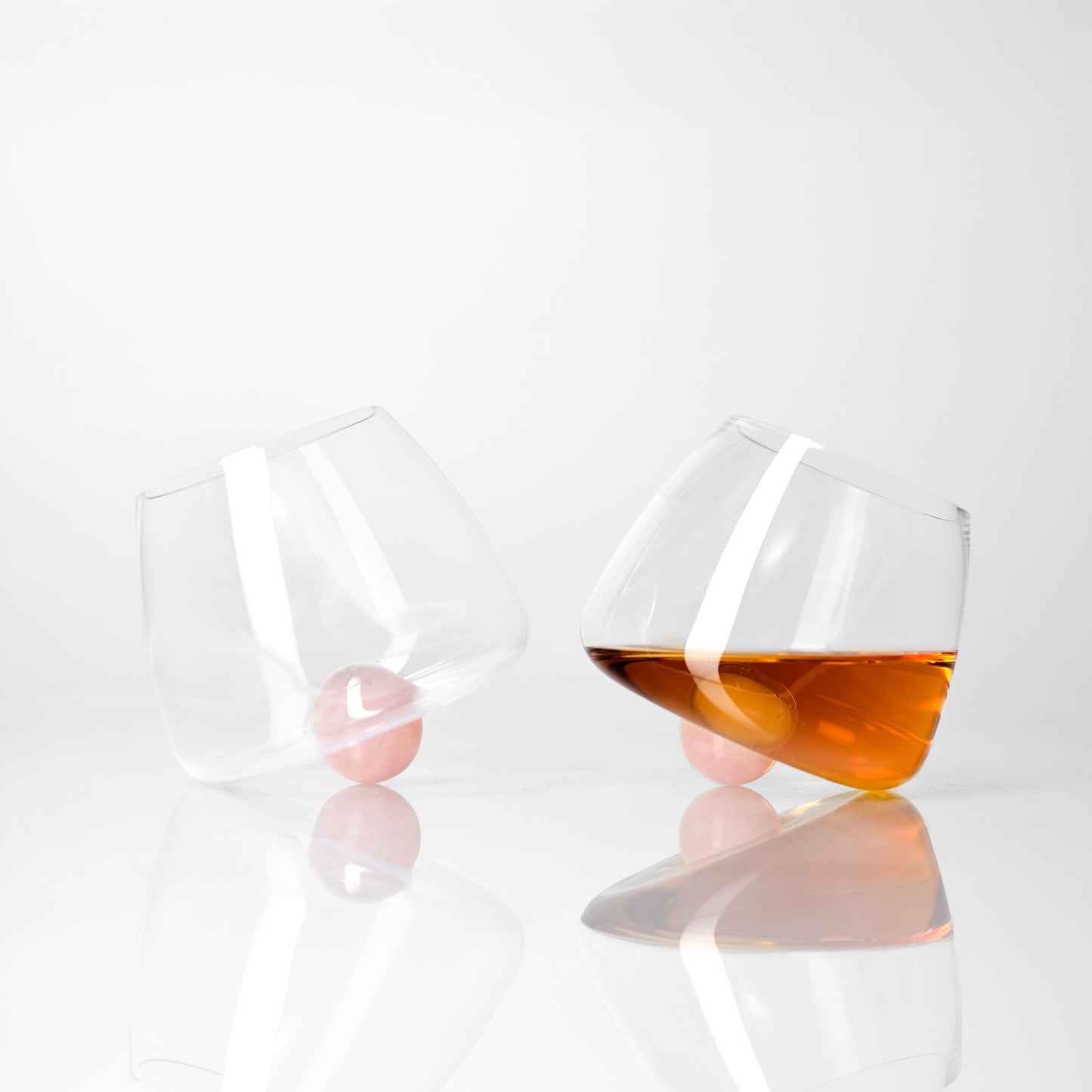 BALLER GLAS - ROSA KVARTS
