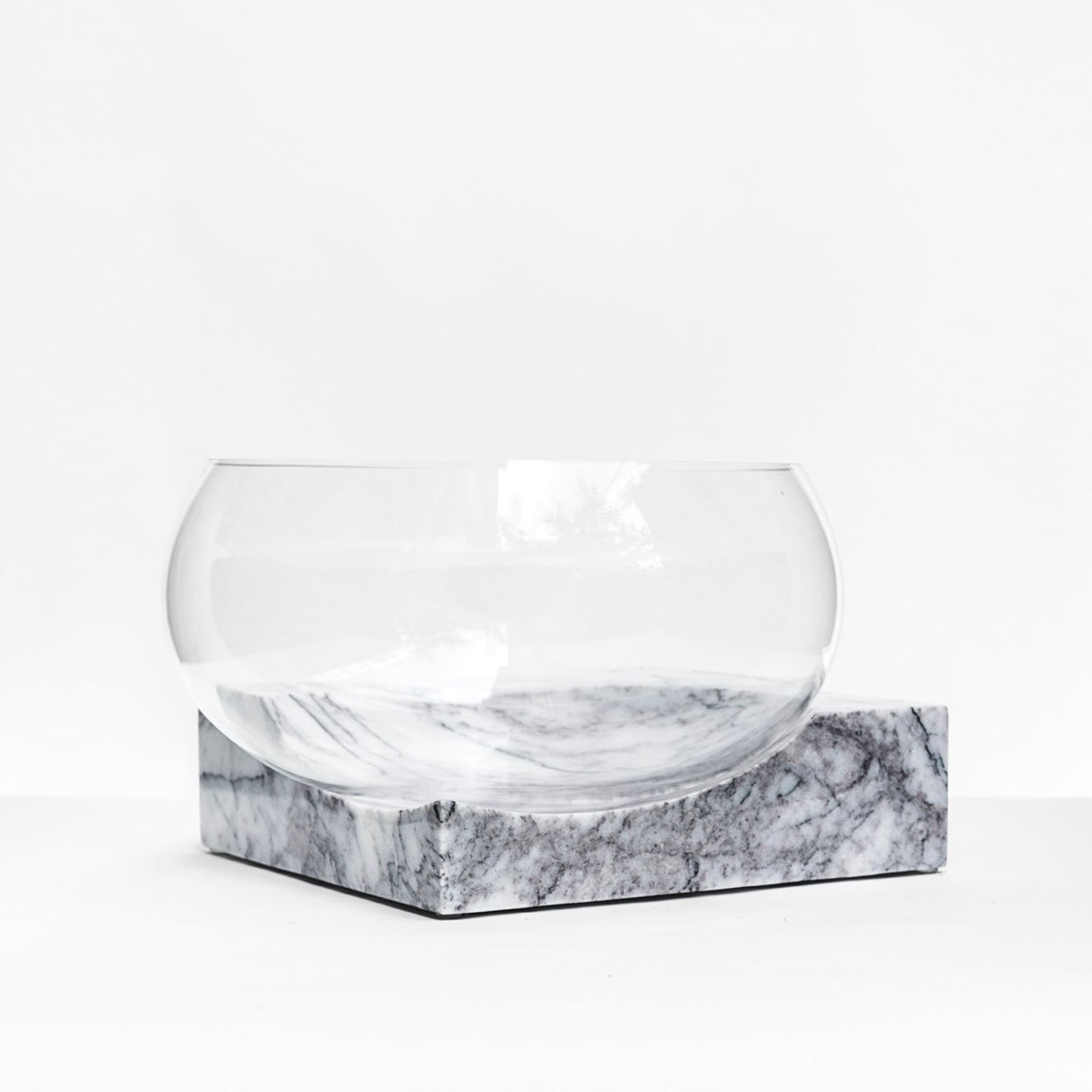 CLIFFHANGER BOWL - WHITE MARBLE