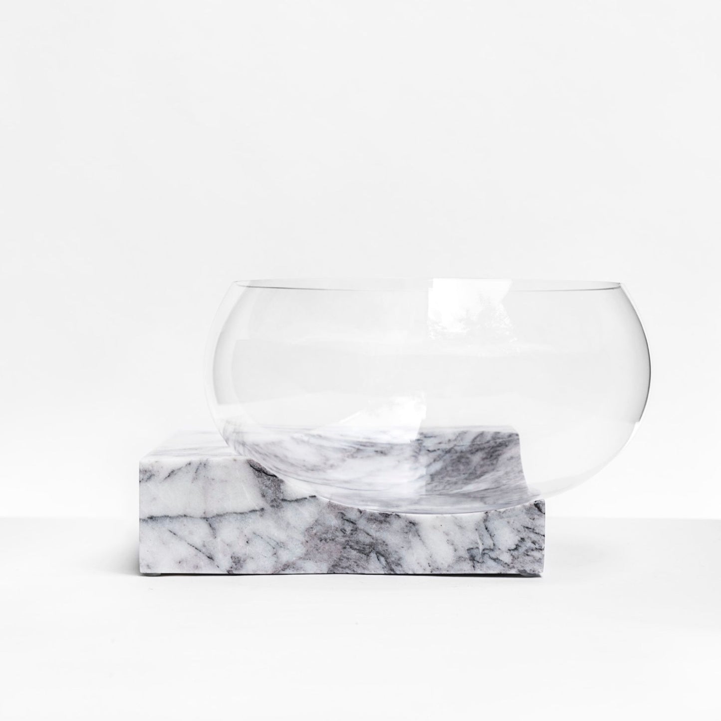 CLIFFHANGER BOWL - WHITE MARBLE