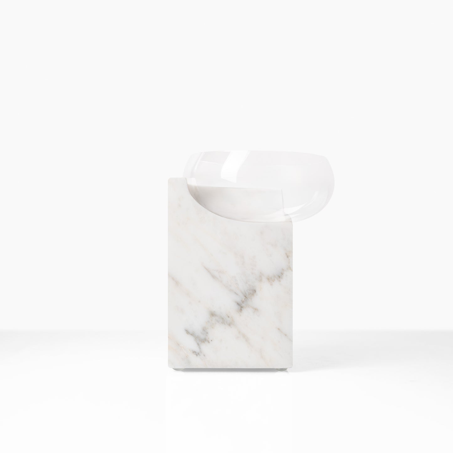 CLIFFHANGER COCKTAIL GLASS - CALACATTA CARRARA